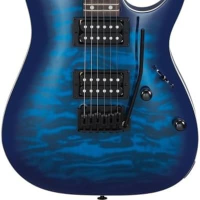 Ibanez GRGA120QA Electric Guitar Transparent Blue Burst image 1