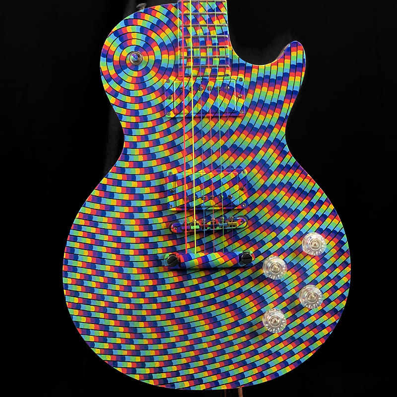Gibson Custom Shop Les Paul Standard Psychedelic Art Reverb