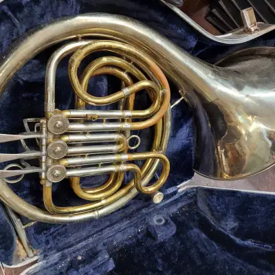 F.E. Olds & Sons Vintage Single French Horn, Fullerton ,California  w/ Hardshell Case image 1
