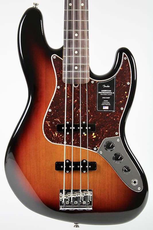 Fender American Professional II Jazz Bass Rosewood Fingerboard - 3 Color Sunburst 2023 w/OHSC (0193970700) image 1