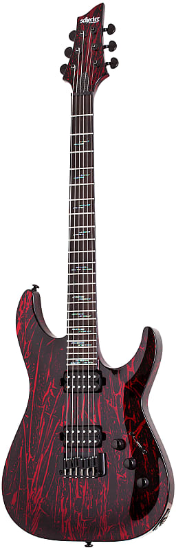 Schecter Guitar C-1 Silver Mountain 6-String Electric Guitar Blood Moon, 1475 image 1