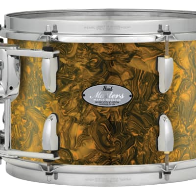 Pearl Music City Custom Masters Maple Reserve 22"x20" Bass Drum, #419 Burnt Orange Abalone  BURNT ORANGE ABALONE MRV2220BX/C419 image 10