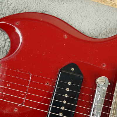1965 Gibson SG Junior Ember Red + OHSC image 24