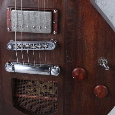 CMG Chris Mitchell USA Custom Ashlee Steampunk Electric Guitar with Gig Bag image 8