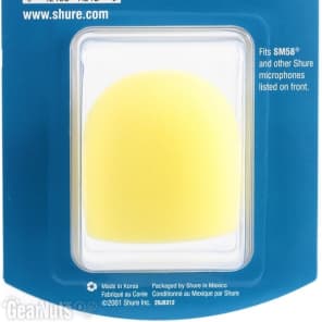 Shure A58WS Microphone Windscreen - Yellow image 2