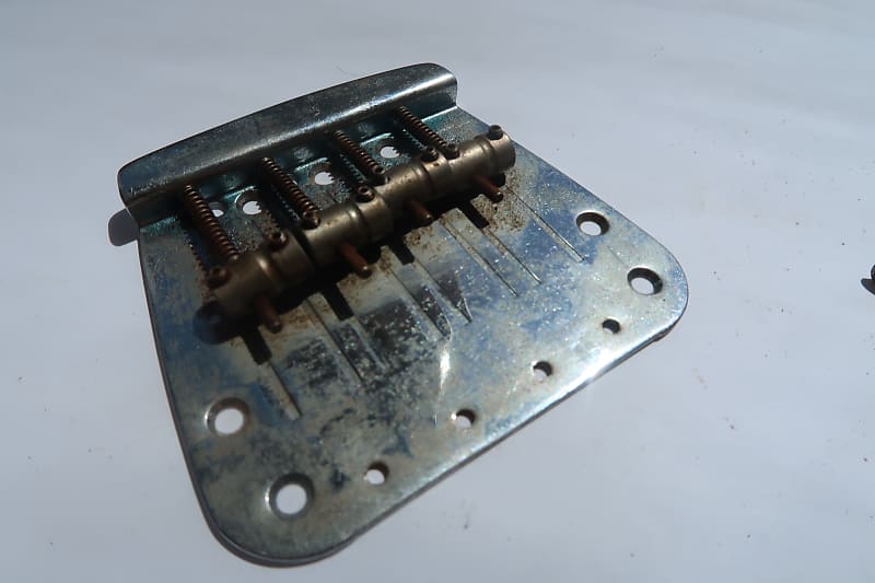 Fender Mustang bass bridge 1960' 70's USA Vintage relic / Reverb