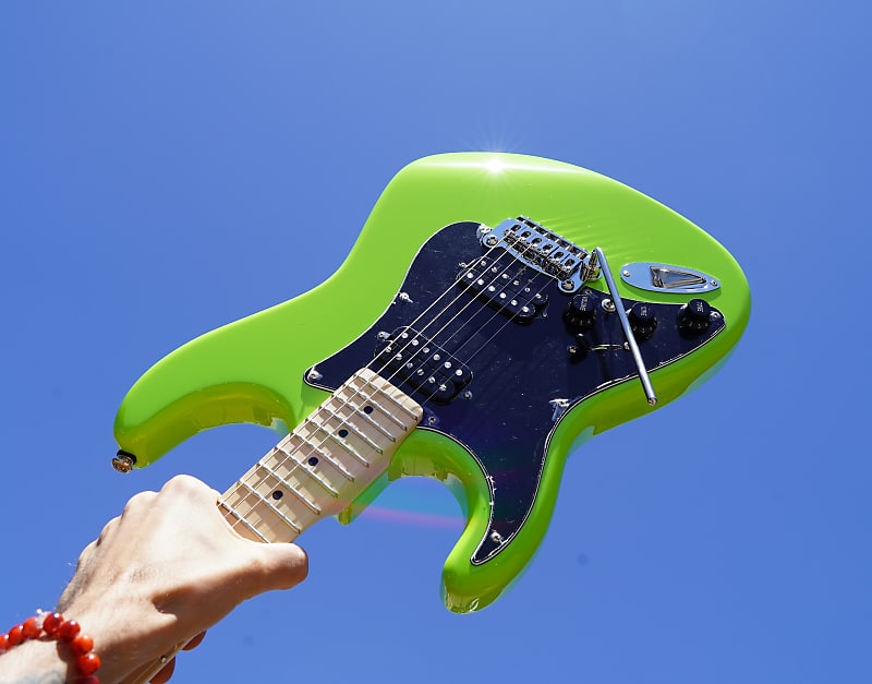 G&L USA Legacy HH Sublime Green Left Handed 6-String Electric Guitar w/ Black Tolex Case (2022) image 1