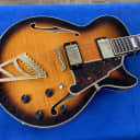 D'Angelico Excel EX-SS Sunburst with hardshell case 6.12 pounds lightweight semi hollowbody