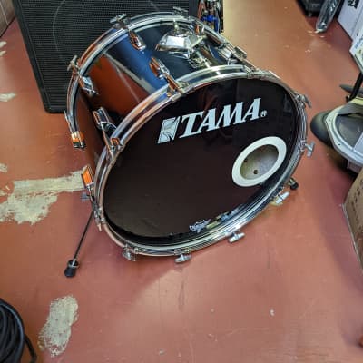 Closet Find! 1970s Tama Japan Imperialstar Midnight Blue Wrap 14 x 22" Bass Drum - Looks & Sounds Great! image 1