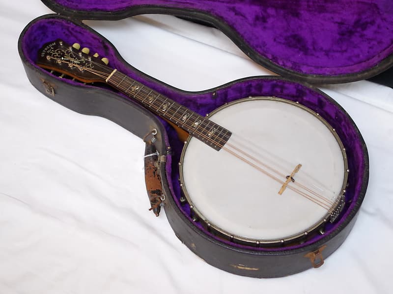 ORPHEUM No1 8-string Mandolin Banjo w/ CASE - VINTAGE - OLD | Reverb