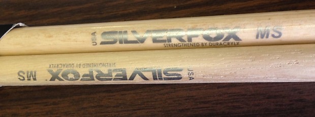 Silver Fox MS Wood Tip Marching Corp Drum Stick SilverFox