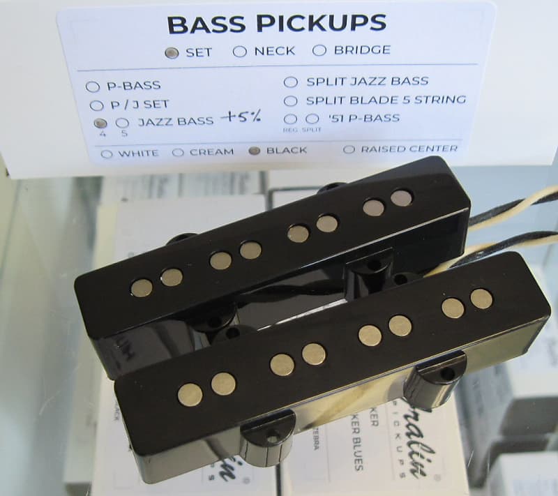 Lindy Fralin Jazz Bass Pickups Set +5% Overwound