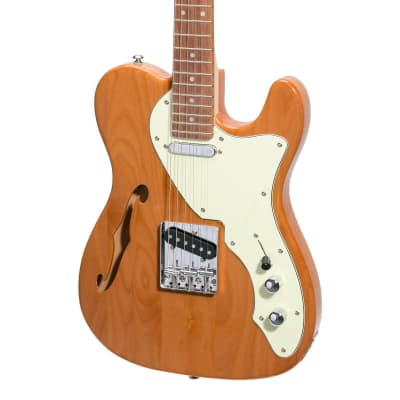 J&D Luthiers Thinline TE-Style Electric Guitar (Natural Gloss) image 4