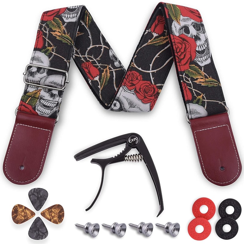 Guitar Strap,Acoustic Guitar Strap,Electric Guitar Strap with Reverb