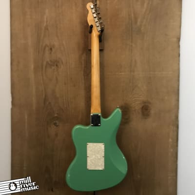 Custom "Surfcaster" Offset Parts Guitar Surf Green w/ Tweed Hard Case image 6