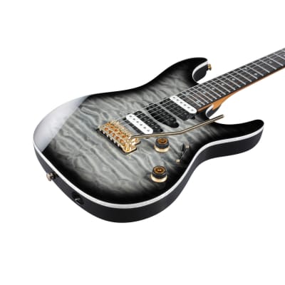 Ibanez 2022 AZ42P1QM AZ Premium Electric Guitar - Black Ice Burst image 6