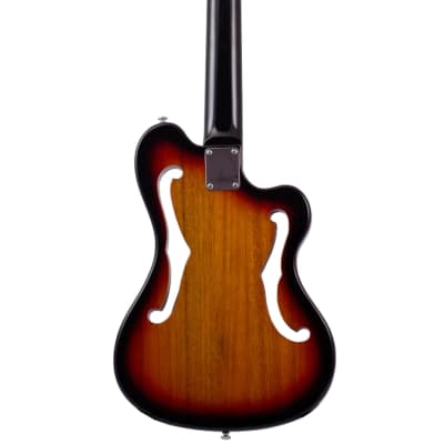 Eastwood MRG Series EUB-1 LH Mahogany Body Maple Neck 4-String Fretless Bass Guitar For Left Handed image 2