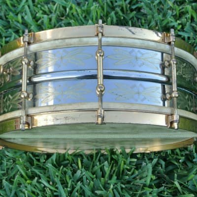 ORIGINAL Ludwig & Ludwig 5x14 BLACK BEAUTY SUPER SENSITIVE w TOP & BOTTOM Snare Wires image 4