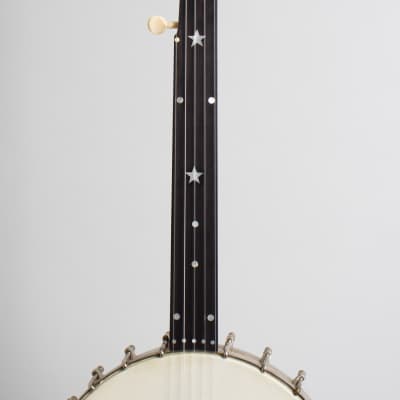 J. E. Dallas  Concert Fretless 5 String Banjo,  c. 1890, ser. #1896, black gig bag case. image 8