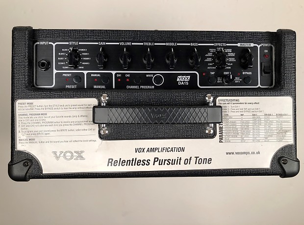 Vox top da15 amp