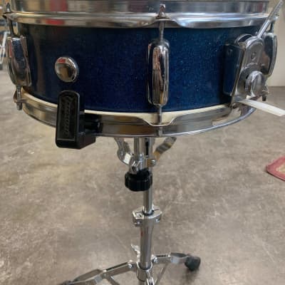 Black Jack Vintage MIJ 5" x 14" Blue Sparkle Snare Drum image 4