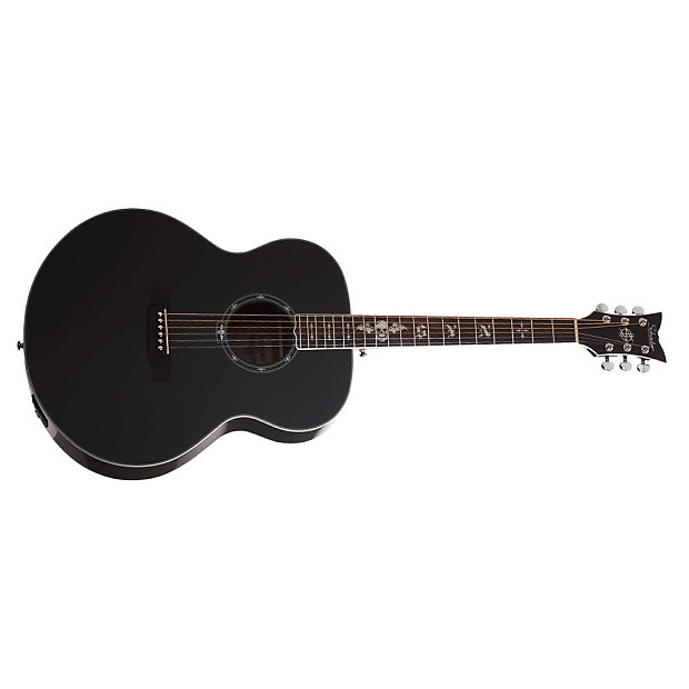 Schecter SYN J Synyster Gates Signature Acoustic/Electric Gloss Black image 1