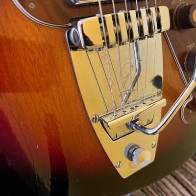 Goya Panther S2 Solid Body Electric Made by Galanti in Italy OHSC 1967 - Sunburst image 3