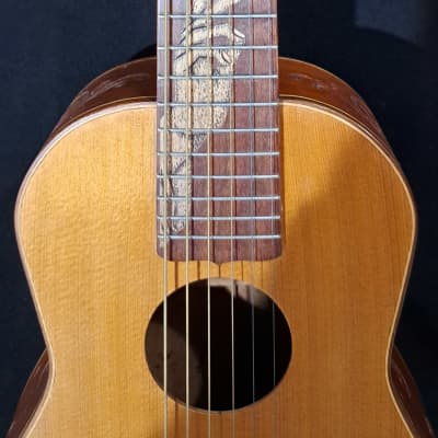 Blueberry  NEW IN STOCK Handmade GUITALELE  Acoustic Guitar - Ukulele Sized 6-String image 3