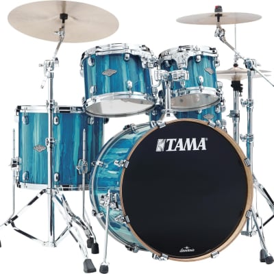 Tama drums sets Starclassic Performer MBS42SSKA Sky Blue Aurora 4pc Maple / Birch kit image 2