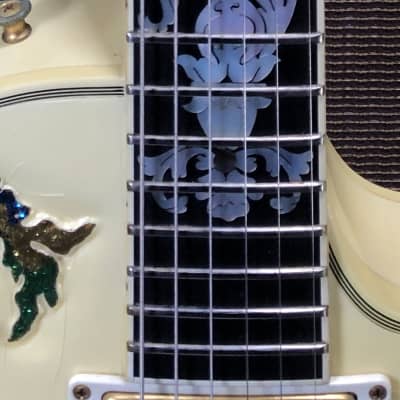 Gibson Les Paul Rare Custom Shop Original One Off Design "Glitter Girls" 1989 Pearl White image 9