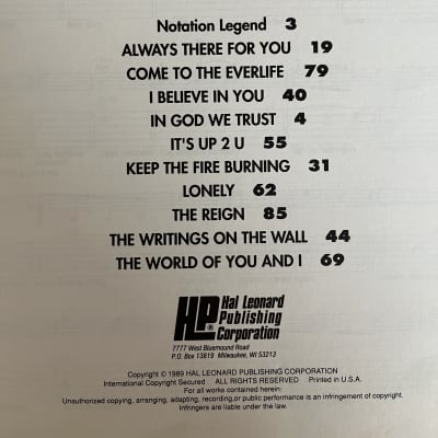Stryper - In God We Trust - Guitar Tab / Tablature Book image 3
