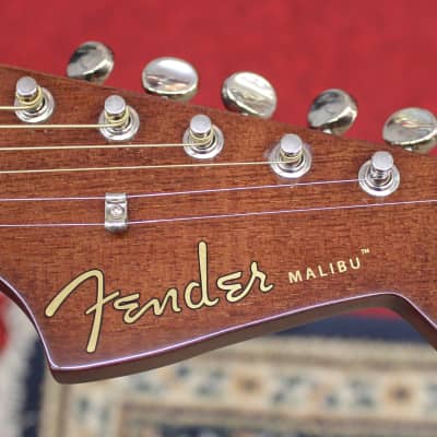 Fender Malibu Player Walnut Fingerboard Acoustic Electric Guitar Sunburst image 6