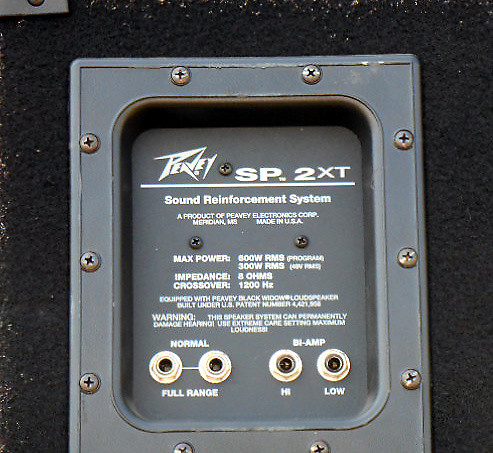 Peavey SP2XT Black 1X15XH PA Speakers