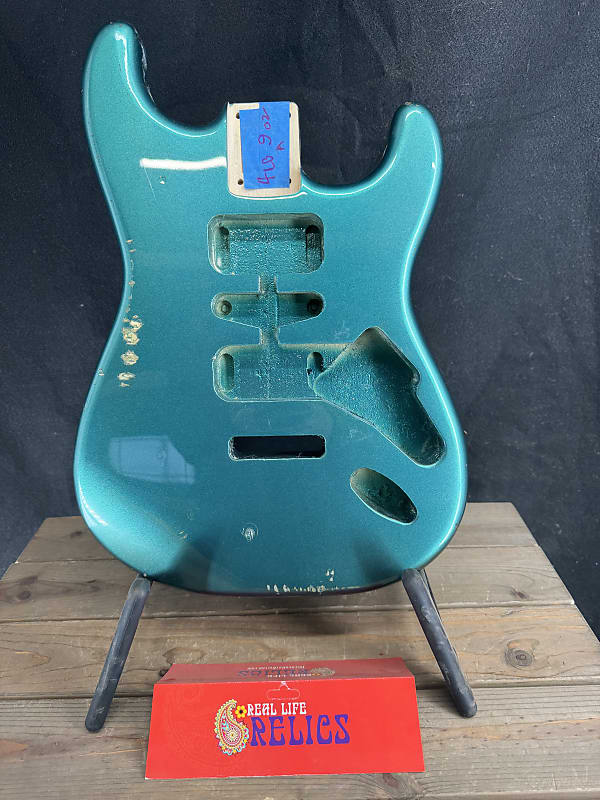 Real Life Relics Strat® Stratocaster® Body Sherwood Green image 1