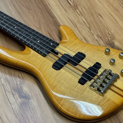 Yamaha TRB5P Amber Improved w/ John East Buffer preamp and better electronics image 5
