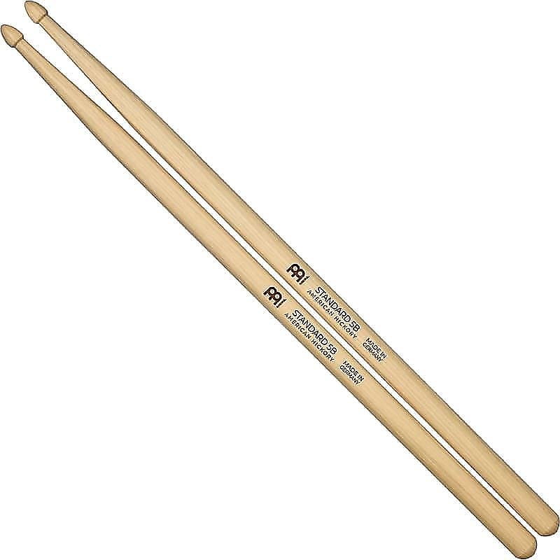Meinl SB102 Standard 5B (Pair) Drum Sticks w/ Video Link Wood Tip image 1