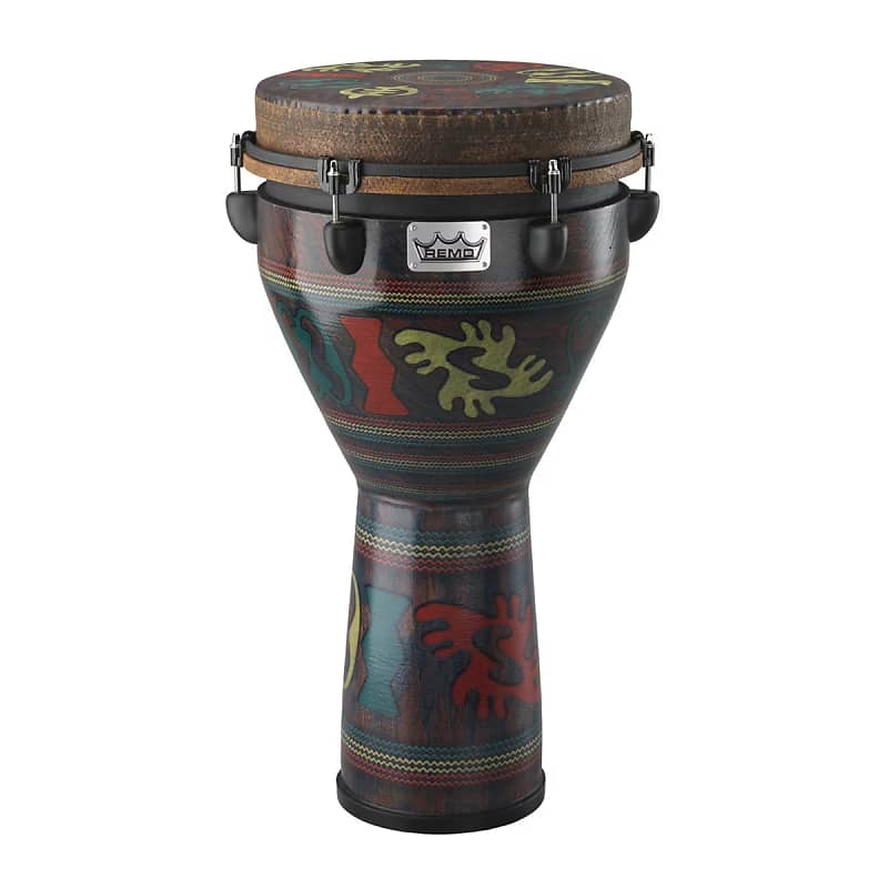 Remo DJ-0012-24 Key-Tuned Djembe 12-By-24-Inch - Adinkra image 1