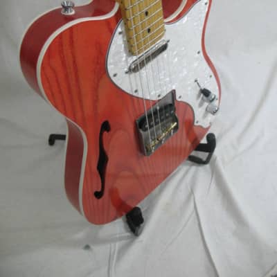 Logan 69 telecaster thinline 2020 Coral Red image 3