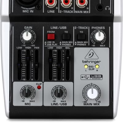 Behringer Xenyx 302USB Mixer with USB  Bundle with Behringer Ultra-DI DI600P 1-channel Passive Microphone / Instrument Direct Box image 2