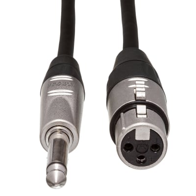 Hosa HXP-005 Pro Unbalanced Interconnect, REAN XLR3F to 1/4 in TS, 5 ft (Loc:2A) image 3