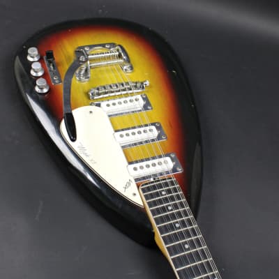 Vox Mark XII 1966 Sunburst Made In Italy with OHSC 12 String Teardrop image 5