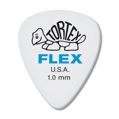 Dunlop 428P1.00 Tortex Flex Standard 1mm Guitar Picks (12-Pack)