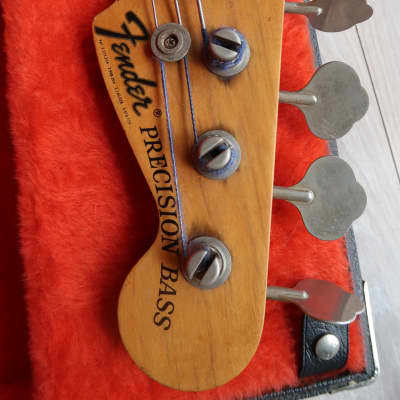 Fender  Precision  1976 Fretless Rosewood fingerboard USA Vintage bass w/ case image 25