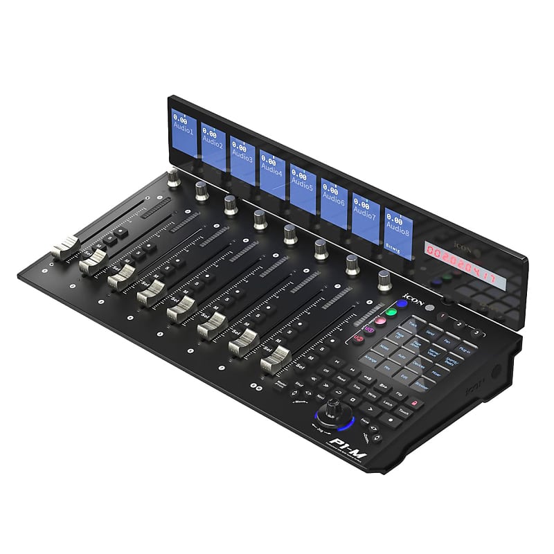 iCon Pro Audio P1-M DAW Control Surface Bundle with D4T Display