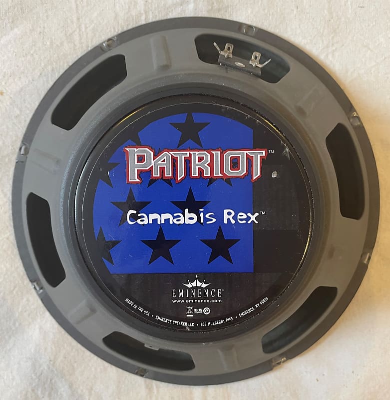 Eminence Cannabis Rex 50 watt 8 ohm Hemp Cone Speaker Reverb