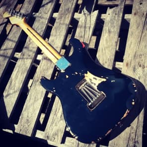 David Gilmour Black Stratocaster Tribute Aged Relic Strat Fender Style image 6
