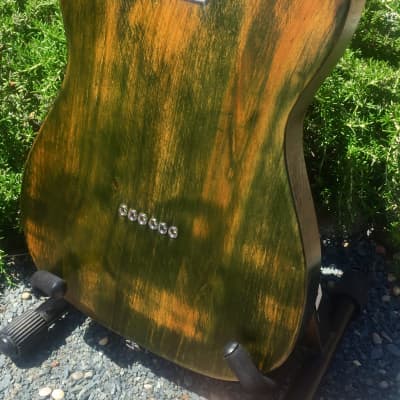 Pairadice Custom Shop Green Pine Relicaster ~ Warmoth Neck ~ DiMarzio True Velvet Pickups image 2