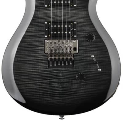 PRS SE Custom 24 Floyd Electric Guitar - Charcoal Burst image 2