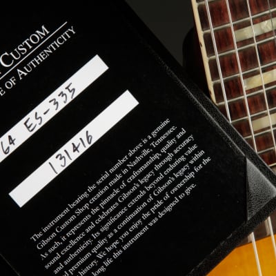 Gibson Custom Shop PSL '64 ES-335 Figured Reissue VOS Iced Tea Burst image 20
