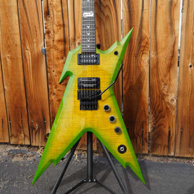 Dean USA  Dime Razorback - Slime Green 6-String Electric Guitar w/  Hardshell Case (2023) image 8